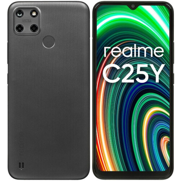 Смартфон realme C25Y 4/64Gb [6.5"/LTE/Cam50+2+2Mpx/5000mAh/Серый]