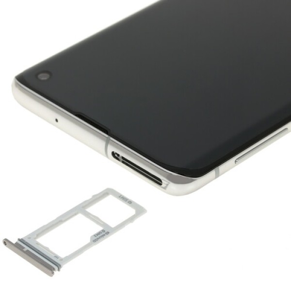 Смартфон Samsung S10 6.1" 128Gb White 8(2x2.0Ghz+2x2.0Ghz+4x1.0Ghz)/8192Mb/3040x1440/DynamicAMOLED/2SIM/LTE/NFC/IP68/Cam16+12+12/3400mAh/Android 9.0