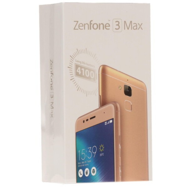 Смартфон Asus ZenFone 3 MAX ZC520TL 5.2" 16Gb Gold 4x1.4Ghz/2048Mb/1280x720/IPS/2SIM/LTE/GPS/Cam13/4100mAh/Android 6.0