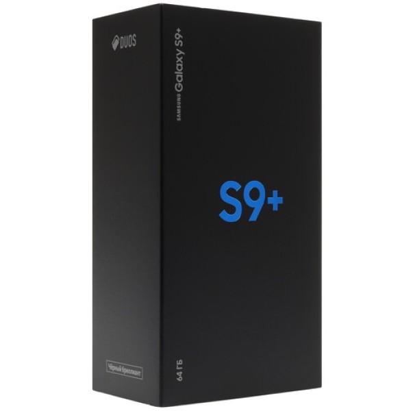 Смартфон Samsung Galaxy S9+ 6.2" 64Gb Black 8(4x2,9Ghz+4x1,9Ghz)/6144Mb/2960x1440/sAMOLED/2SIM/LTE/NFC/IP68/Cam12+12/3500mAh/Android 8.0