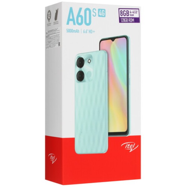 6.6" Смартфон Itel A60s 128 ГБ черный