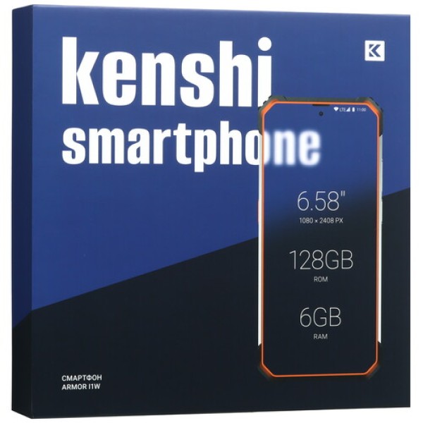 6.58" Смартфон KENSHI Armor I1w 128 ГБ оранжевый