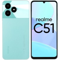 6.74" Смартфон realme C51 128 ГБ зеленый
