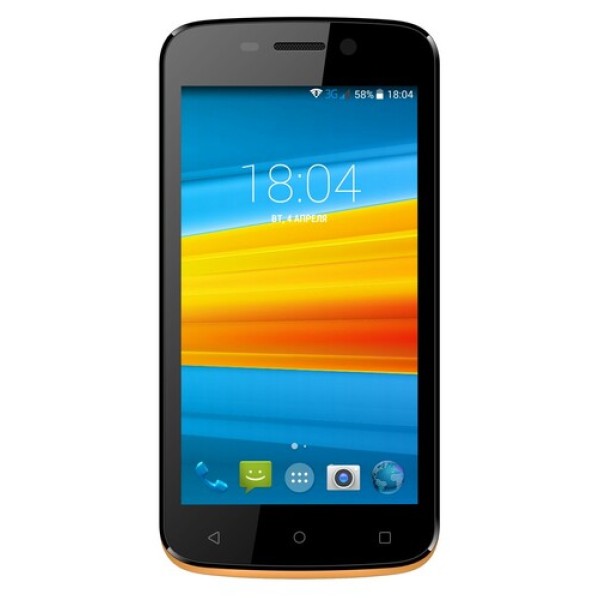 Смартфон DEXP Ixion E245 4.5" 8Gb Orange 4x1.3GHz/512Mb/854x480/IPS/2SIM/Cam2/1600mAh/Android 6.0
