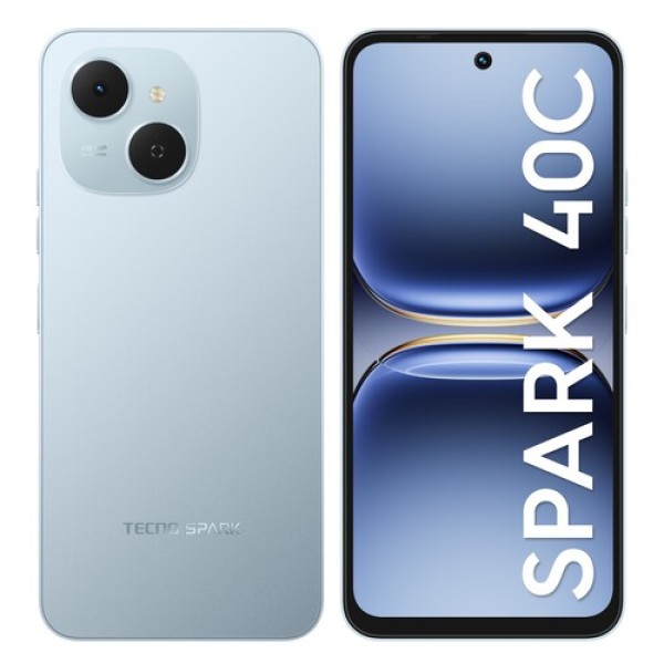 6.67" Смартфон Tecno SPARK 40C 256 ГБ голубой