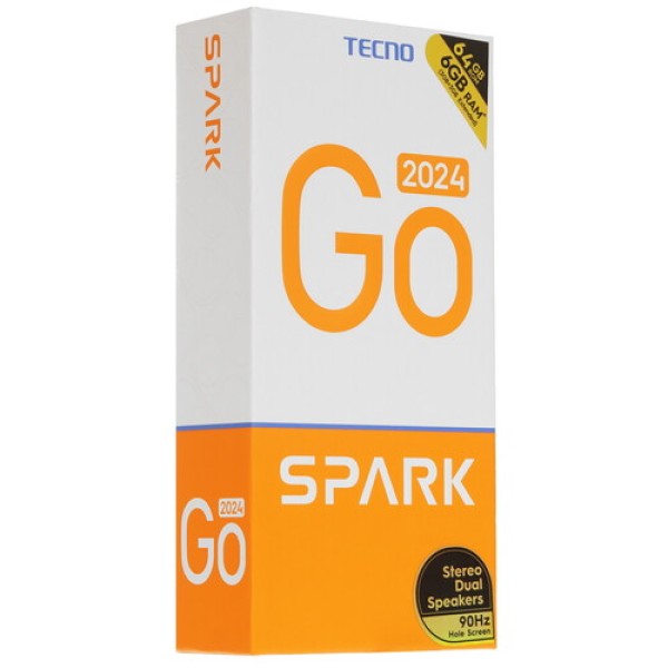 6.56" Смартфон Tecno SPARK GO 2024 64 ГБ черный