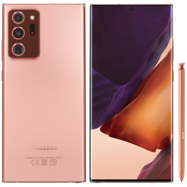 Смартфон Samsung Galaxy Note 20 Ultra 6.9" 512Gb Copper Exynos990/12Gb/3088x1440/dAMOLED/LTE/Cam108+12+12/10Mp/4500mAh/Android