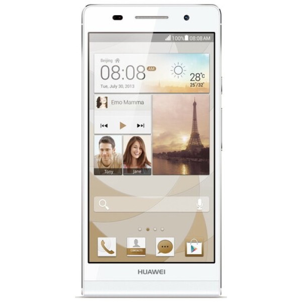 Смартфон Huawei P6 4.7" 8Gb White 4x1.5Ghz/2048Mb/1280x720/IPS/3G/GPS/Cam8/Android 4.2
