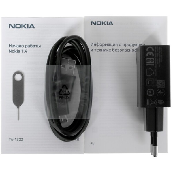 6.52" Смартфон Nokia 1.4 64 ГБ фиолетовый