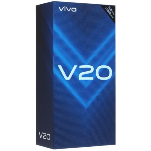 Смартфон Vivo V20 6.44" 128Gb Black 8(2x2.3Ghz+6x1.8Ghz)/8192Mb/2400x1080/2SIM/LTE/Cam64+8+2/4000mAh/Android 10