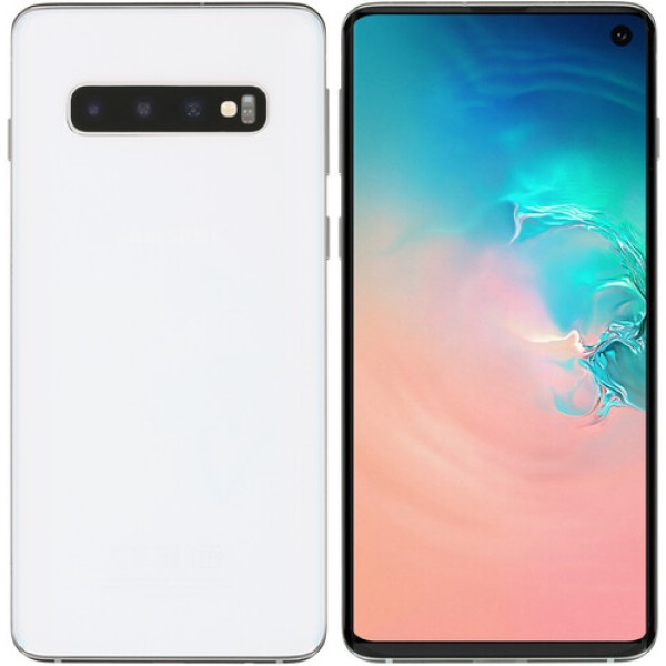 Смартфон Samsung S10 6.1" 128Gb White 8(2x2.0Ghz+2x2.0Ghz+4x1.0Ghz)/8192Mb/3040x1440/DynamicAMOLED/2SIM/LTE/NFC/IP68/Cam16+12+12/3400mAh/Android 9.0
