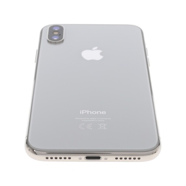 Смартфон Apple iPhone X 5,8" 256Gb Silver 6x2.5Ghz/3072Mb/2436х1125/OLED/LTE/IP67/Cam12(x2)/iOS