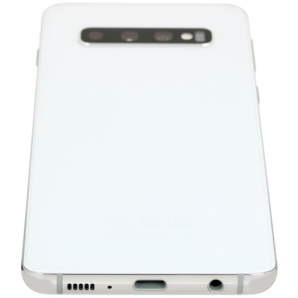 Смартфон Samsung S10 6.1" 128Gb White 8(2x2.0Ghz+2x2.0Ghz+4x1.0Ghz)/8192Mb/3040x1440/DynamicAMOLED/2SIM/LTE/NFC/IP68/Cam16+12+12/3400mAh/Android 9.0