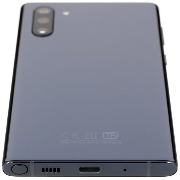 Смартфон Samsung Galaxy Note 10 6.3" 256Gb Black Exynos 9825(2x2.7Ghz+2x2.3Ghz+4x1.95Ghz)/8192Mb/3040x1440/dAMOLED/2SIM/LTE/Cam16+12+12/3500mAh/An9