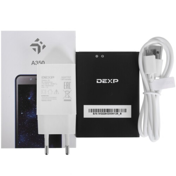 5" Смартфон DEXP A350 32 ГБ голубой