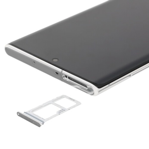 Смартфон Samsung Galaxy Note 10+ 6.8" 256Gb White Exynos9825(2x2.7Ghz+2x2.3Ghz+4x1.95Ghz)/12Gb/3040x1440/dAMOLED/2SIM/LTE/Cam16+12+12/4300mAh/An9