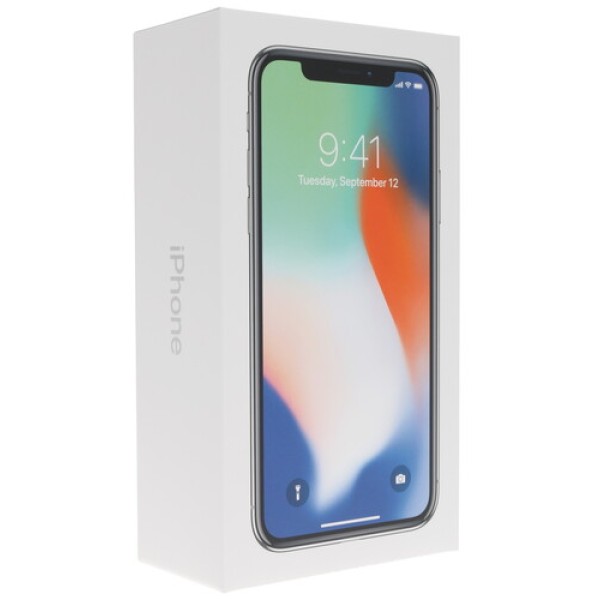 Смартфон Apple iPhone X 5,8" 256Gb Silver 6x2.5Ghz/3072Mb/2436х1125/OLED/LTE/IP67/Cam12(x2)/iOS