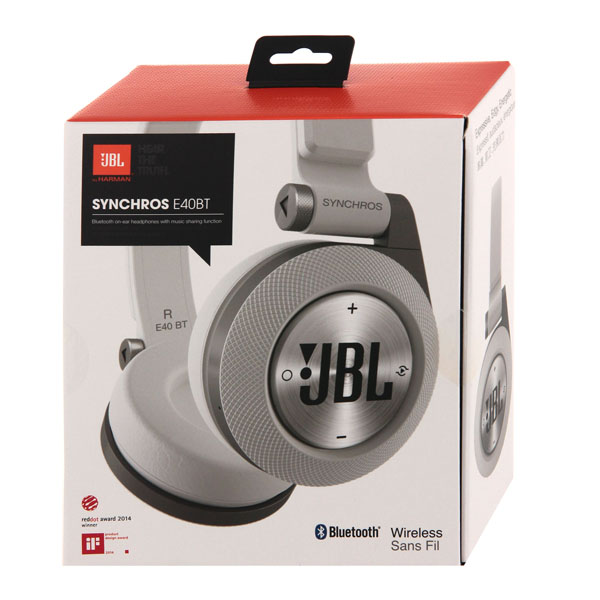Наушники Bluetooth JBL Synchros E40BT White (E40BTWHT)